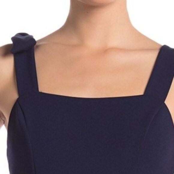 Marina jumpsuit Sleeveless Bow navy blue womens sz 10 NEW - Picture 5 of 6